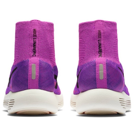 Nike NWOB Lunar Epic Flyknit High Top Running Shoe in RARE Color Combo Size 8.5 - Picture 4 of 14